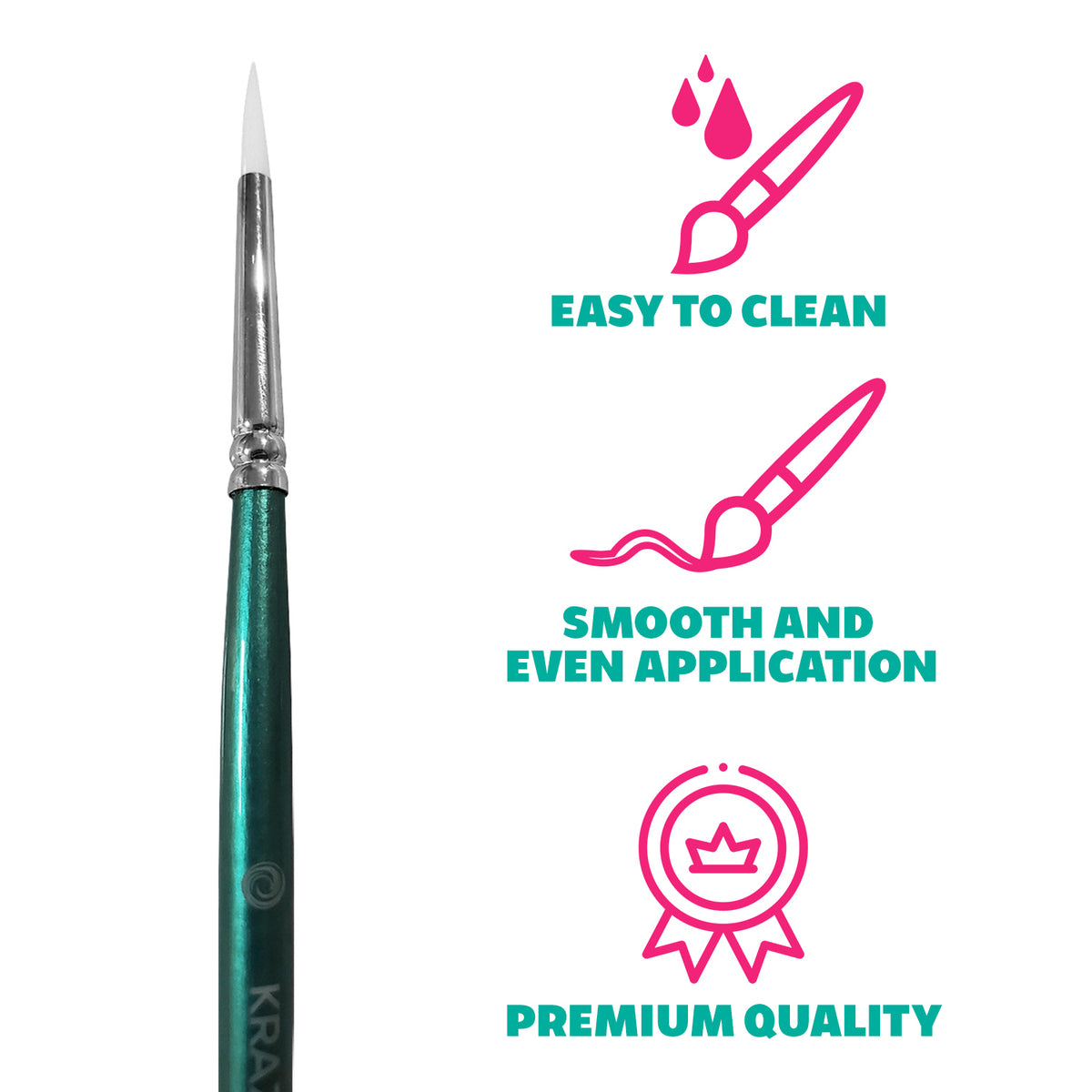 Kraze FX #4 Round Brush (1/8")