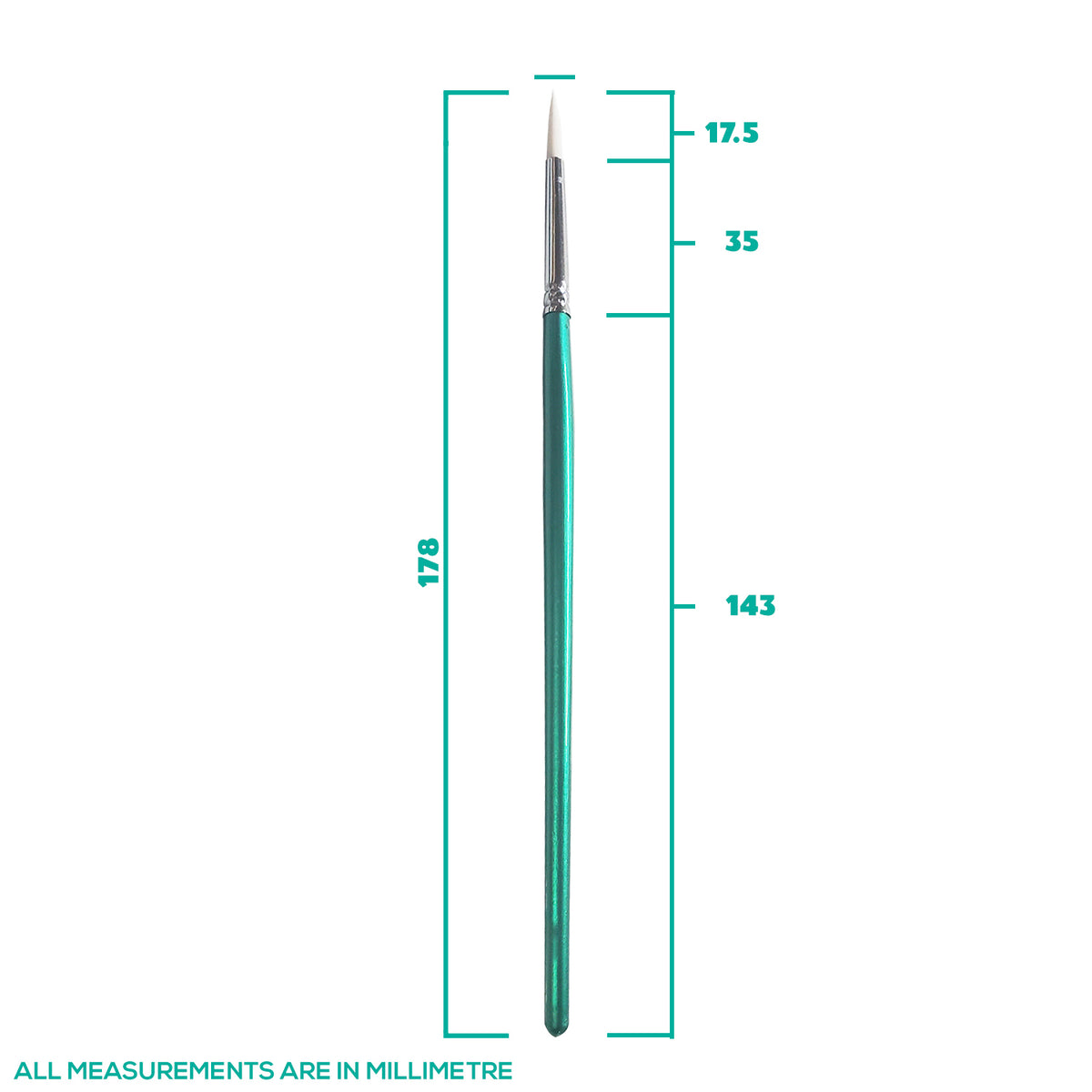 Kraze FX #5 Round Brush (1/8")