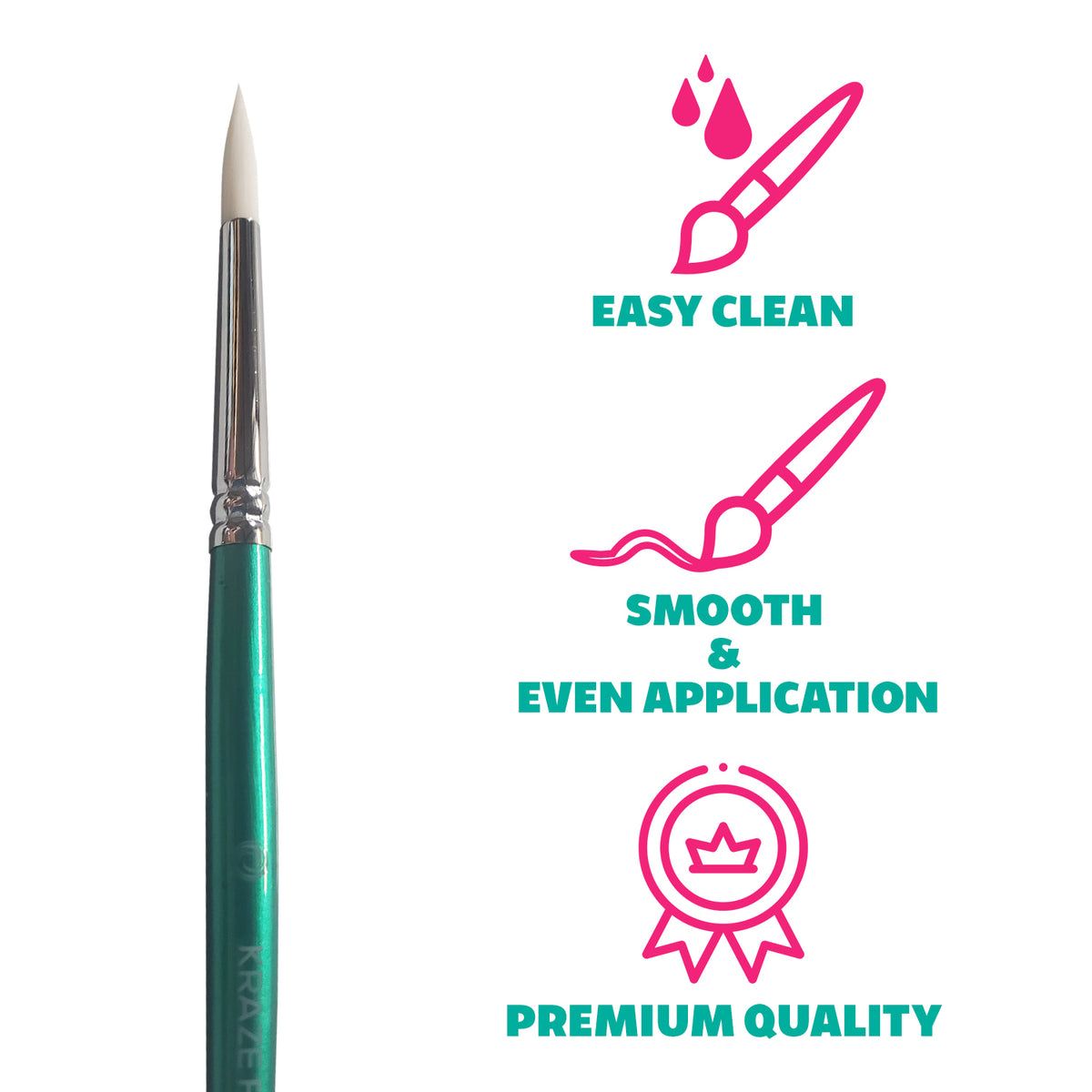 Kraze FX #6 Round Brush (1/8")