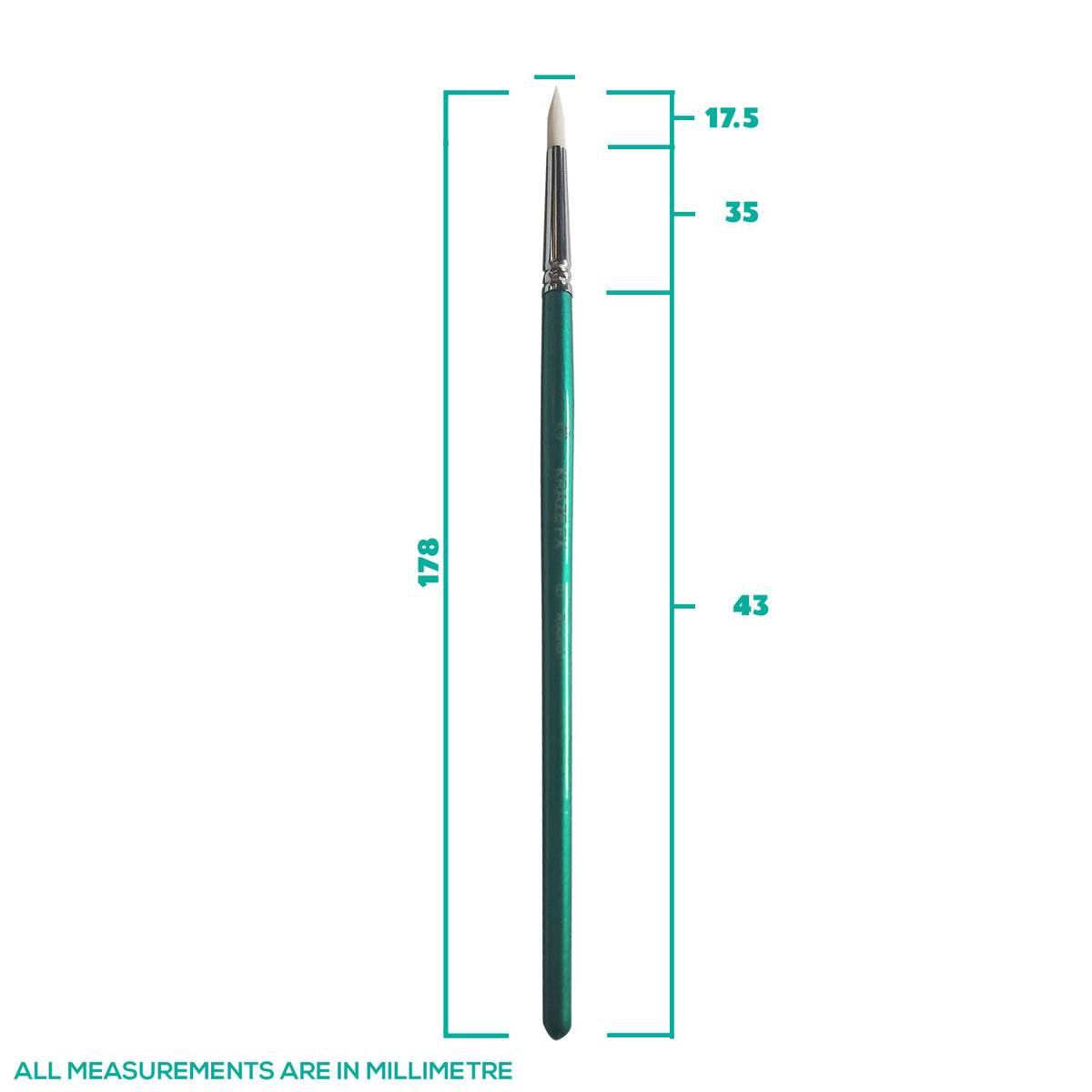 Kraze FX #6 Round Brush (1/8")
