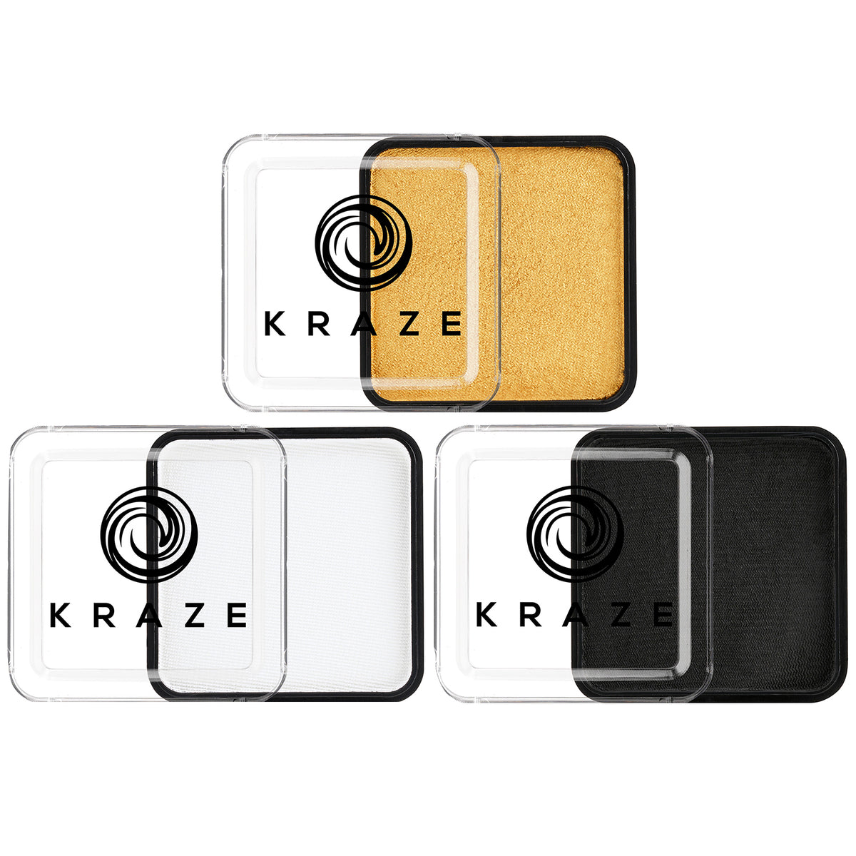 Kraze FX Face Paints - Gold, Black &amp; White Value Pack (25 gm each)