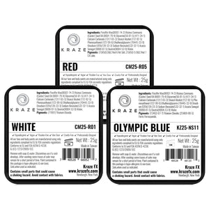 Kraze FX Face Paints - Red, White & Blue Value Pack (25 gm each)