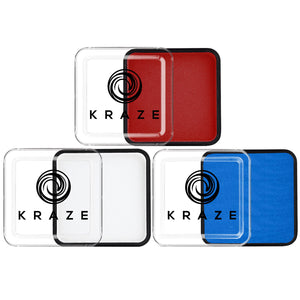 Kraze FX Face Paints - Red, White & Blue Value Pack (25 gm each)