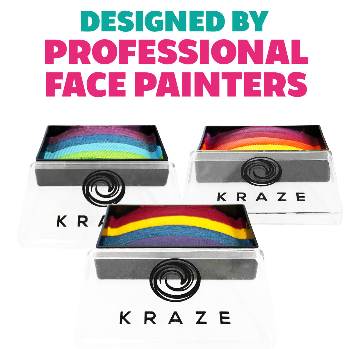 Kraze FX Domed One Stroke Cake - Deep Rainbow (25 gm)