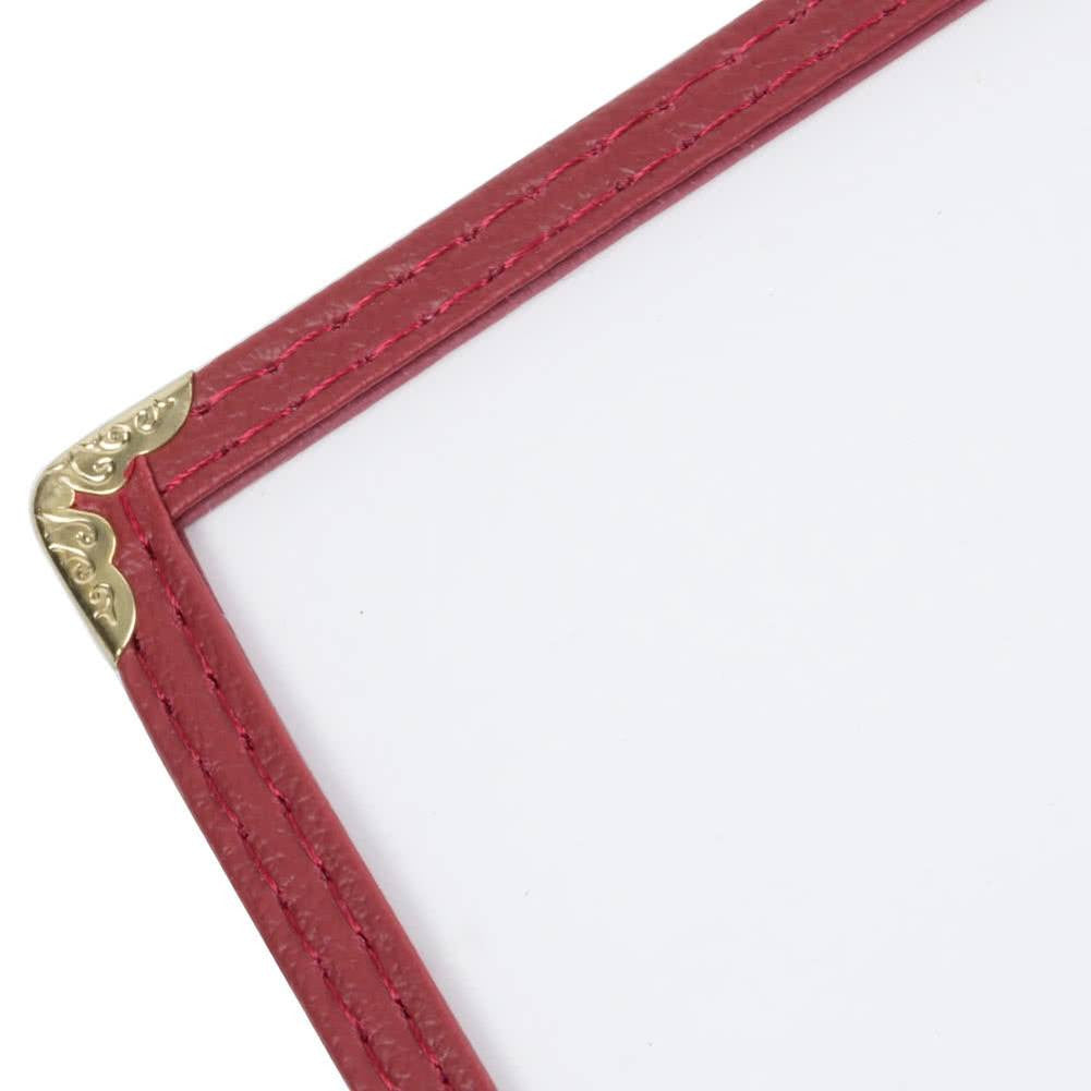 Three Pocket Menu Holder For Face Paint Designs (Burgundy)