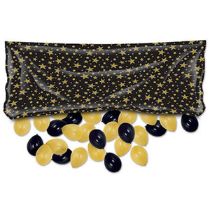 Beistle Plastic Balloon Drop Bag - 3' x 6' 8" (Choice of 2 Styles)