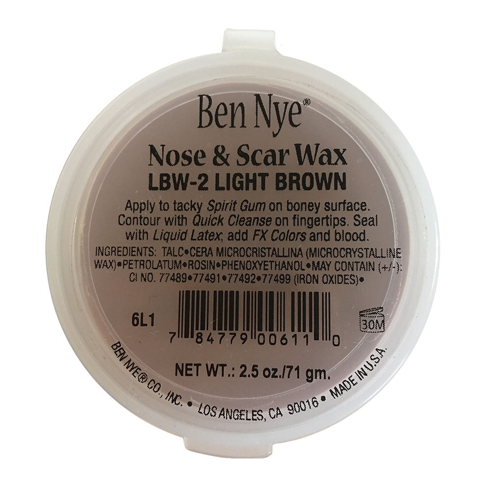 Ben Nye Nose & Scar Molding Wax (Light Brown)