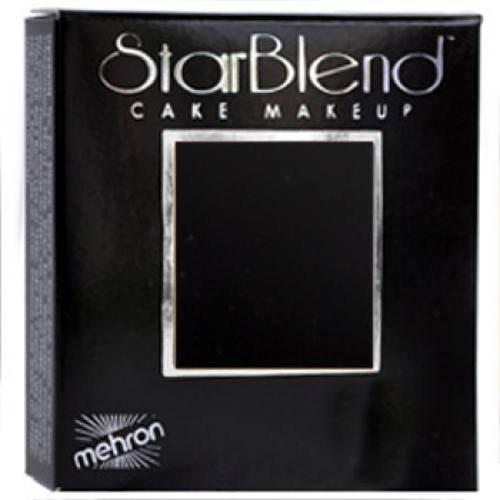 Mehron StarBlend Cake Makeup - Black (2 oz)