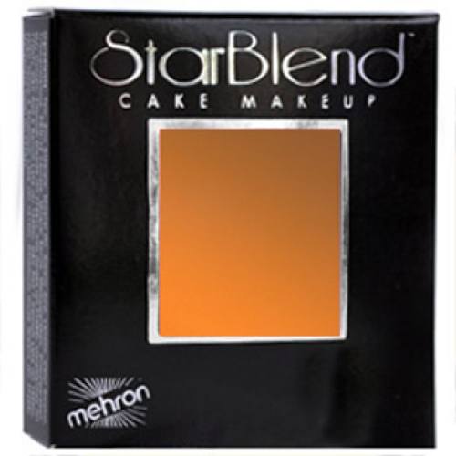 Mehron StarBlend Cake Makeup - Orange (2 oz)