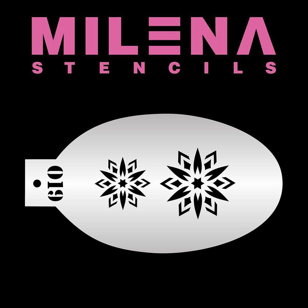 Milena Face Painting Stencils - Snowflakes 019