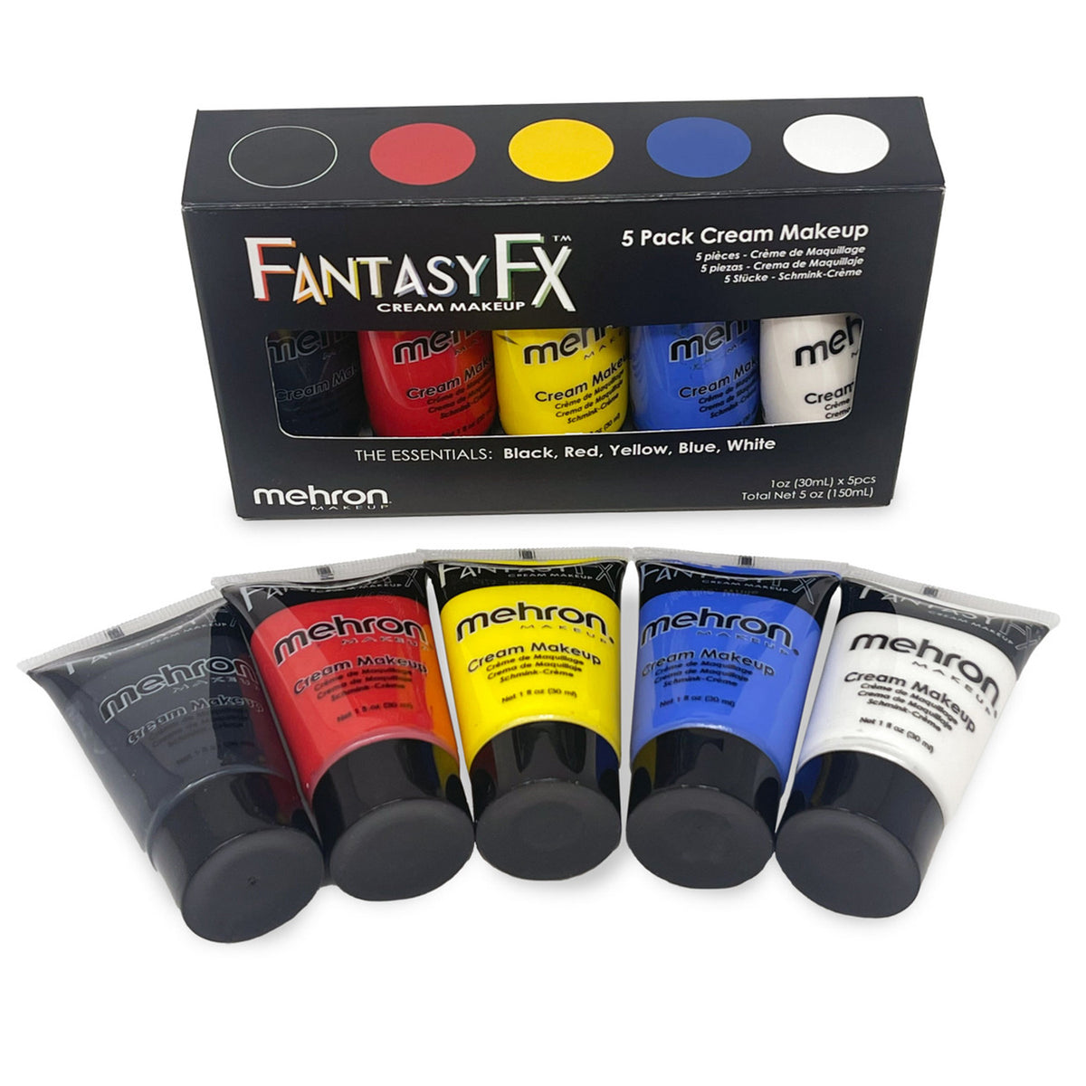 Mehron Fantasy FX Face Paint 5 Pack Essential Set (5 oz/ 150 ml )
