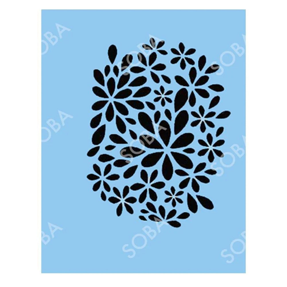 SOBA Quick EZ Face Painting Stencil - Petal Party
