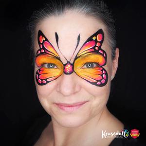 FAB Orange Face Paint - Tiger Shimmer 136 (45g)