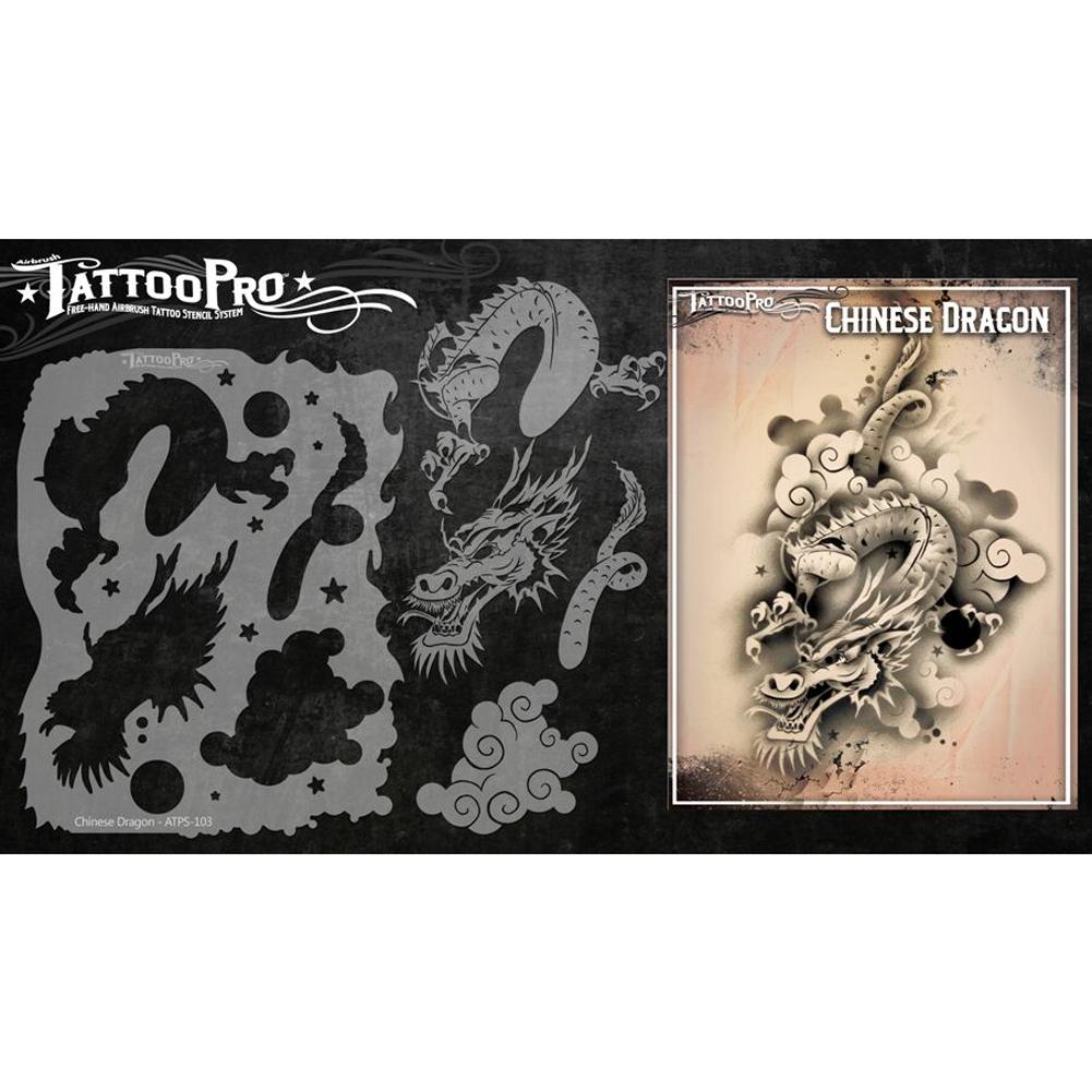 Tattoo Pro Series 1 Stencils - Chinese Dragon