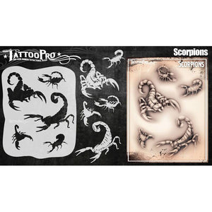 Tattoo Pro Series 5 Stencils - Scorpions