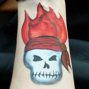 Flaming Pirate Skull Tutorial