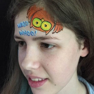 Sneakadoodle Owl is a Hoot to Face Paint
