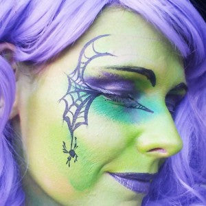 Cute Witch Face Painting for Halloween