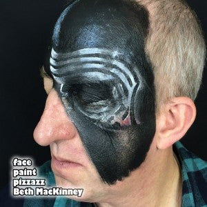 Tutorial: Villain Face Paint for Kylo Ren Fans