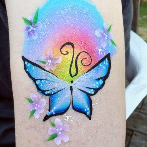 Rainbow and Butterfly Arm Design