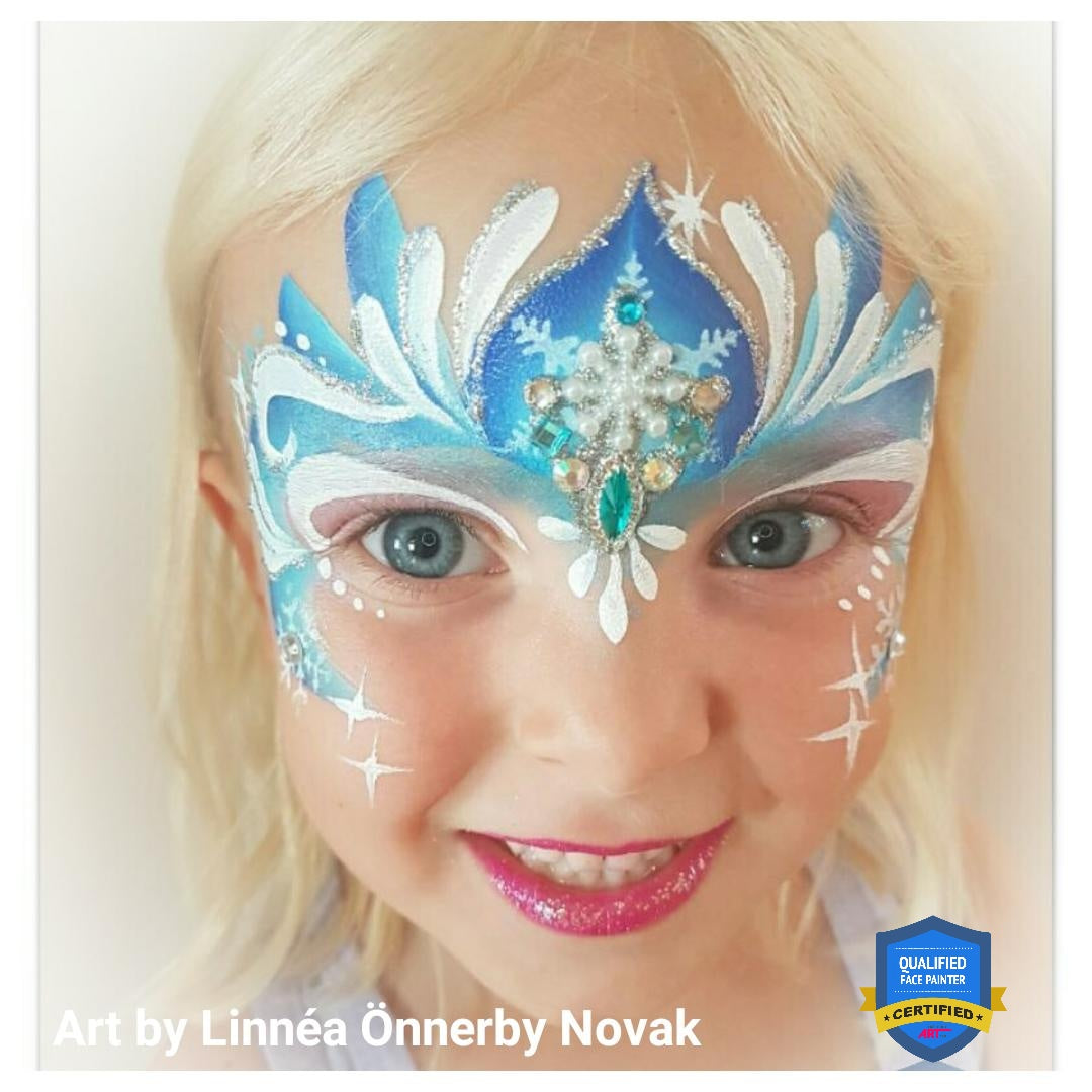Ice Princess Face Paint by Linnéa