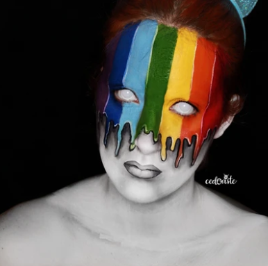 Rainbow Face Paint Video by Ana Cedoviste