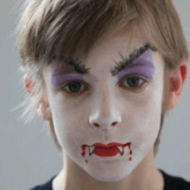 Easy Vampire Face Paint Video Tutorial by Kiki