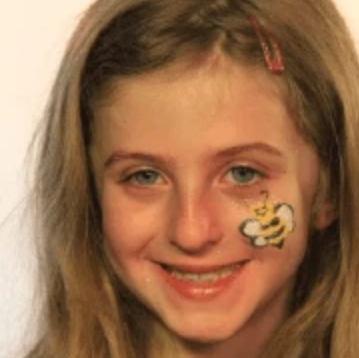 Easy Bumble Bee Face Paint Design Tutorial Video by Kiki