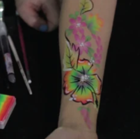 Art of Face Painting - How to Do Petals and Leaves Video by Shelley Wapniak