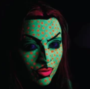 Video: Blacklight Pop Art Face Paint Design Tutorial