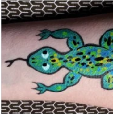 How to Paint a Lizard Face Paint Tattoo