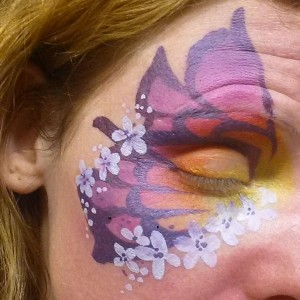 Tutorial: Sunset Flowers Butterfly Eye