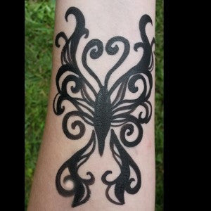 Tribal Butterfly Tattoo Design
