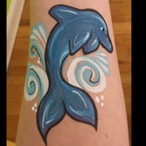 Splish, Splash - Dolphin Face Paint Design
