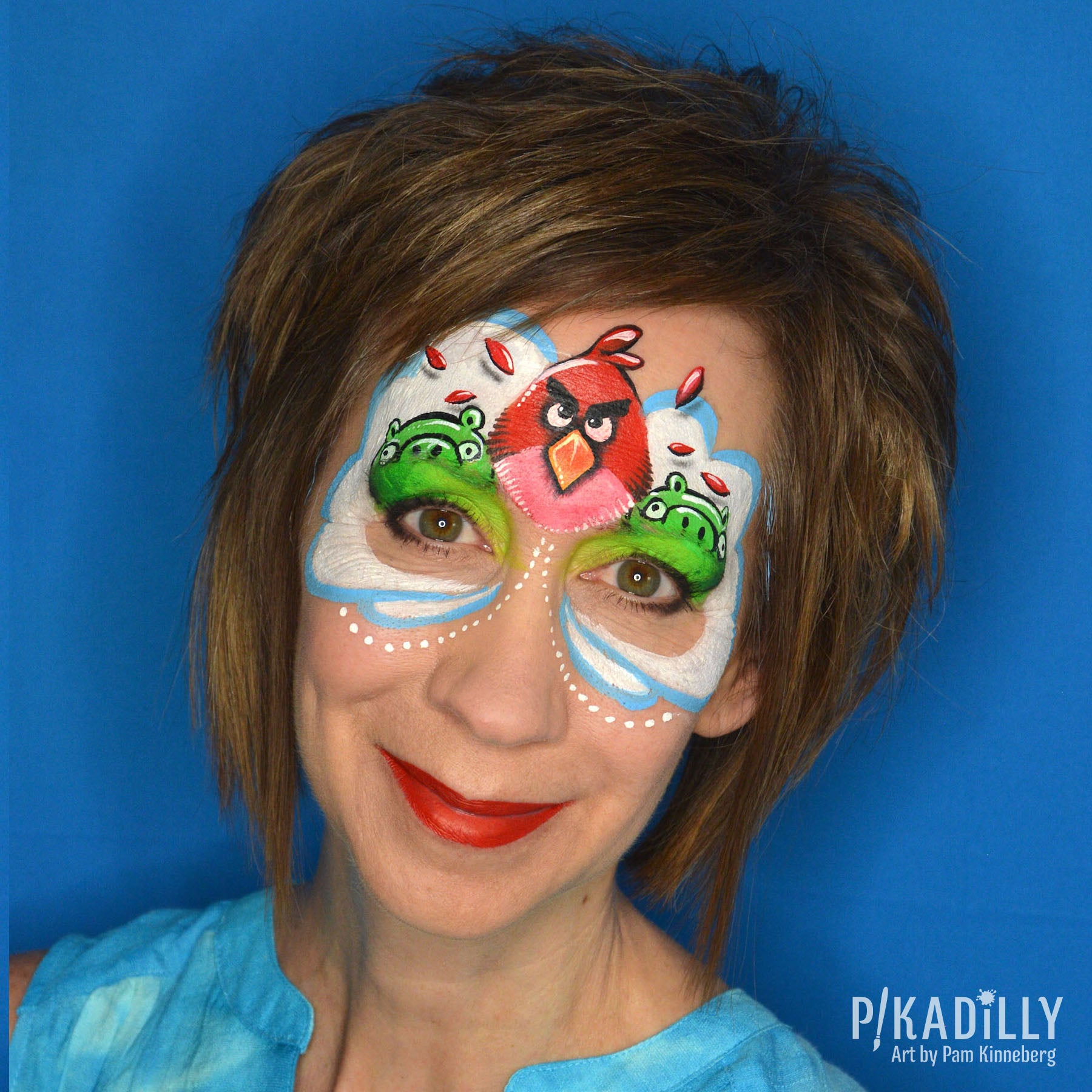 Angry Birds Mask Paint by Pam Kinneberg