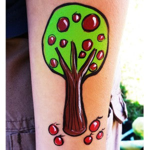 How to Face Paint an Apple Tree