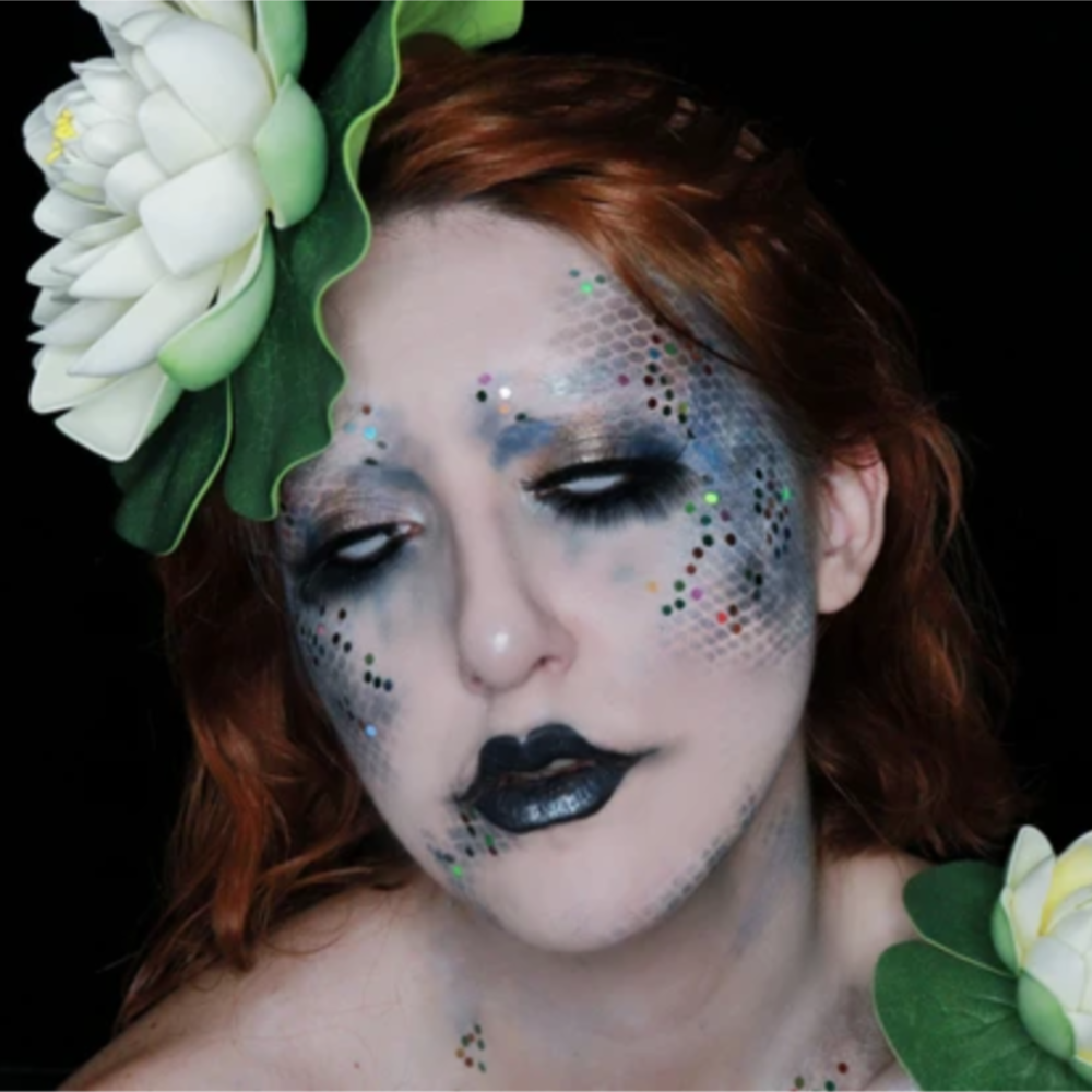 Lake Mermaid Face Paint Design Video by Ana Cedoviste