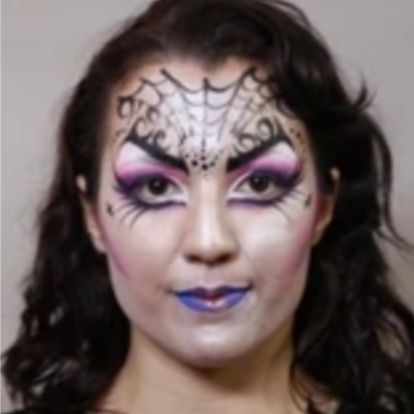 Goth Face Paint Design Video Tutorial by Athena Zhe