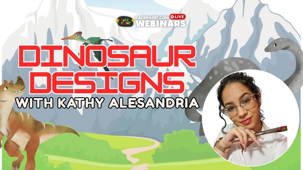 Quick Dinosaur Face Painting Designs Webinar with Kathy Vergara