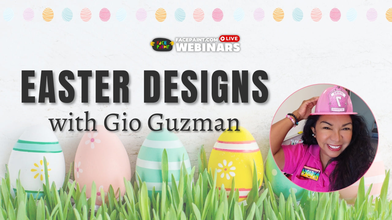 Quick Easter Face Painting Designs for Busy Events with Gio Guzman Webinar