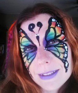 How to Face Paint a Rainbow Butterfly