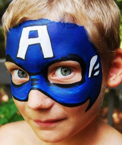 How to Face Paint Captain America!