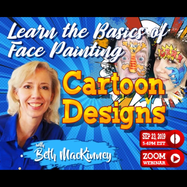 Webinar: How to Face Paint Cartoon Characters With Beth Mackinney