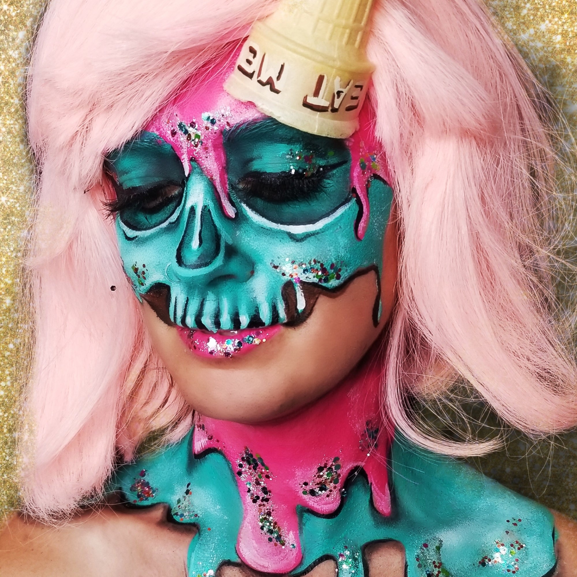 Ice Cream Skull Design by Kellie Burrus