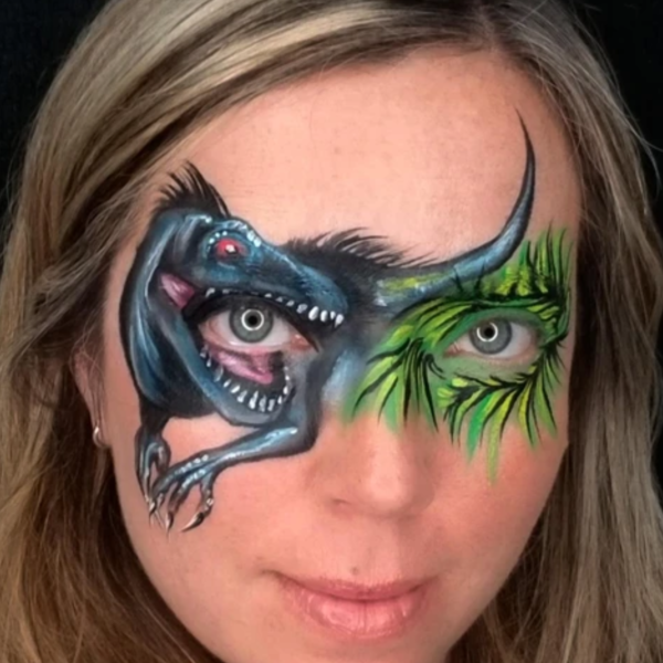 7 Quick & Easy Dinosaur Face Paint Design & Video Tutorials