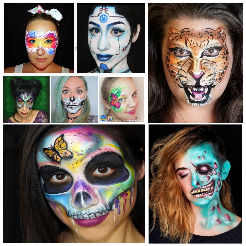 30 Quick & Easy Face Paint Ideas for Adults: Tutorials & Videos