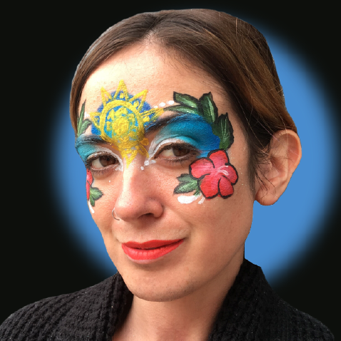 Moana-Inspired Face Paint Video Tutorial by Kellie Burrus