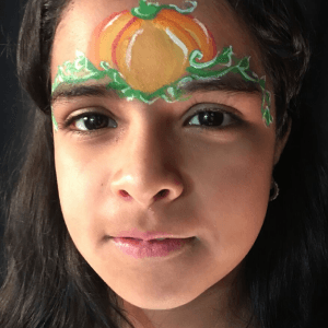 Pumpkin Princess Face Paint Video Tutorial by Kiki
