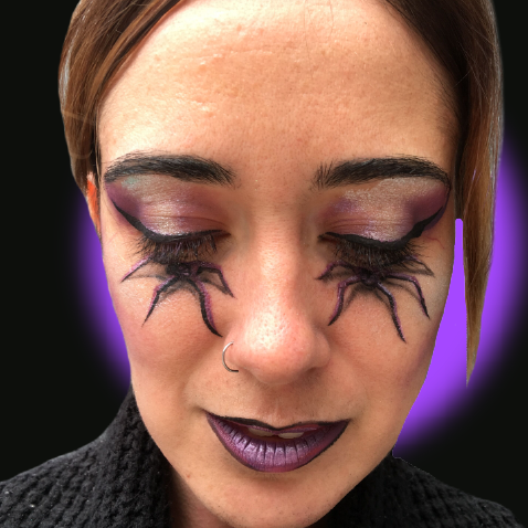 Spider Eyes Face Paint Design Video Tutorial by Kellie Burrus