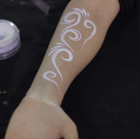 Art of Face Painting - How To Do Swirls and Curls Video Tutorial by Shelley Wapniak